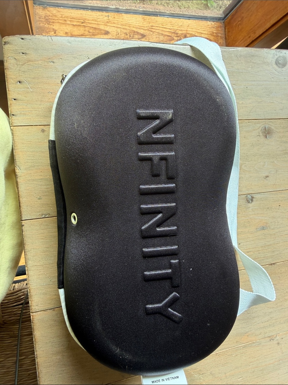 NFINITY girls black cheer shoes with case